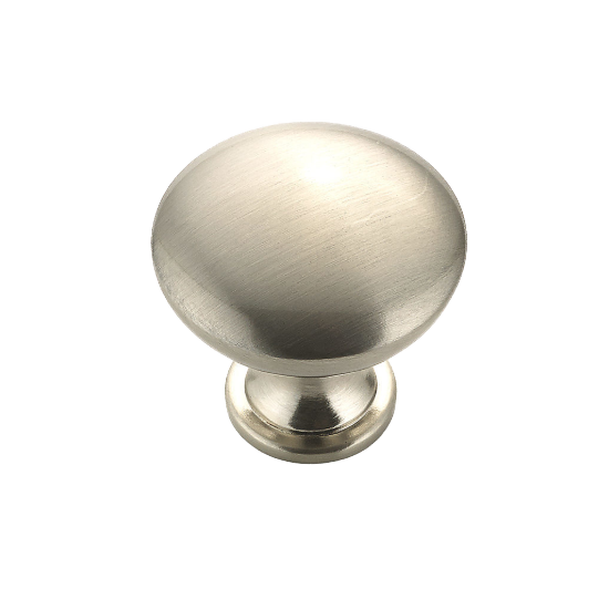 Round Metal Knob | Brushed Nickel