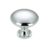 Round Metal Knob | Chrome