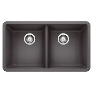 Silgranit Horizon U2 Double Bowl | Cinder