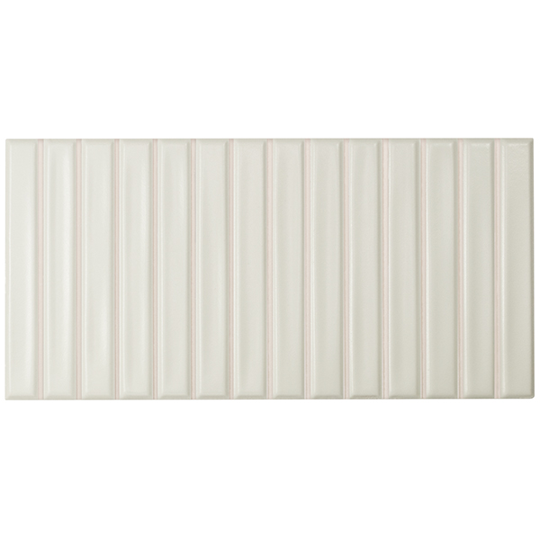 Tierra Sol Tile: Sweet Bars - White Matte